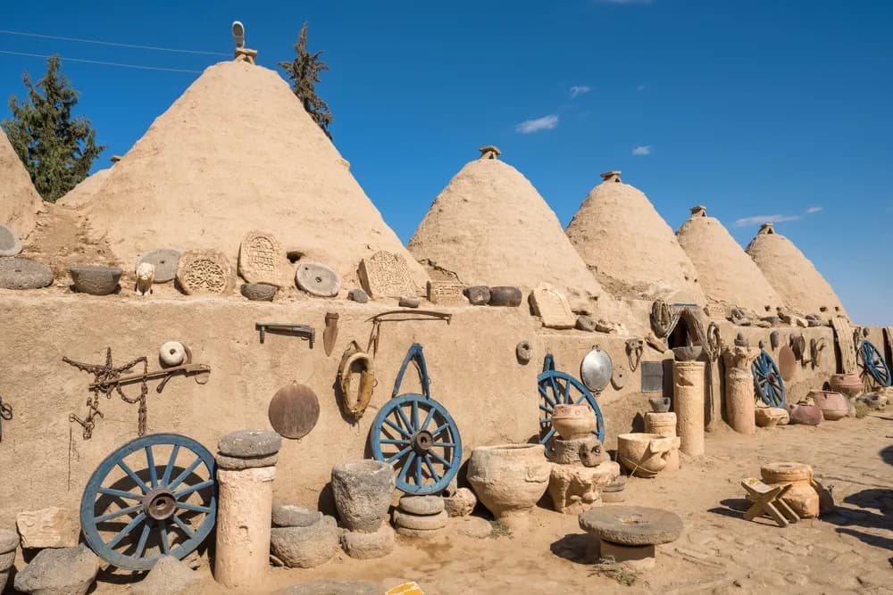 Traditional mud-brick beehive houses of Harran, near Şanlıurfa