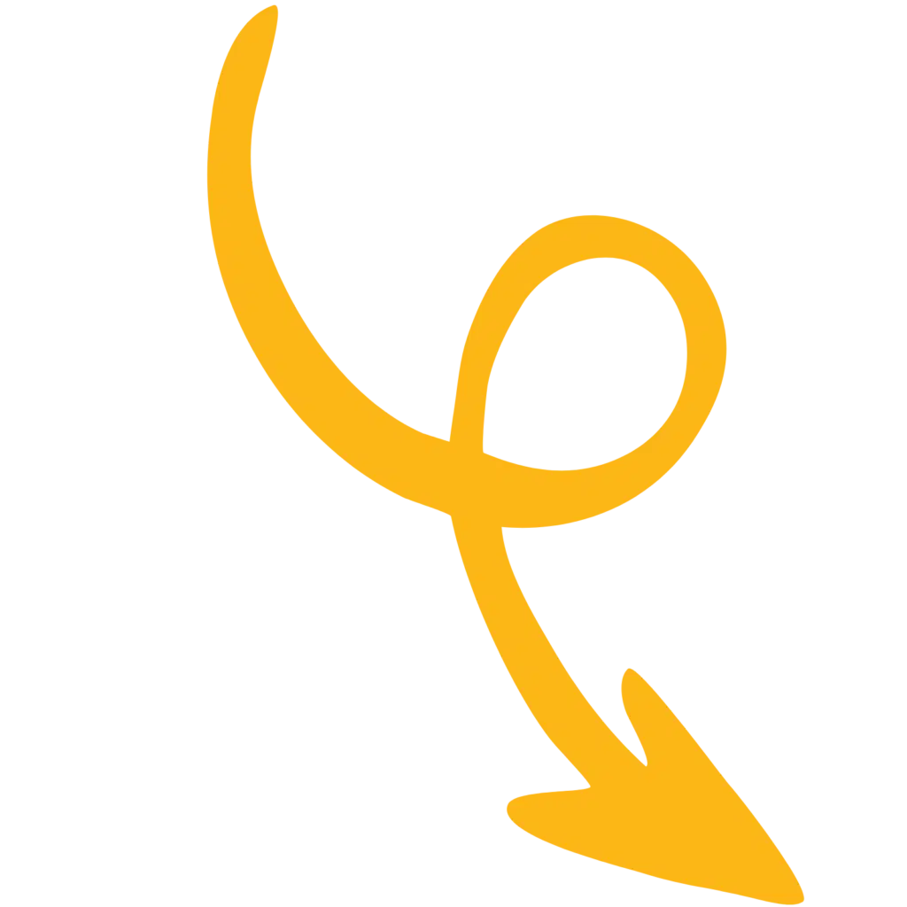 a yellow arrow pointing to the left